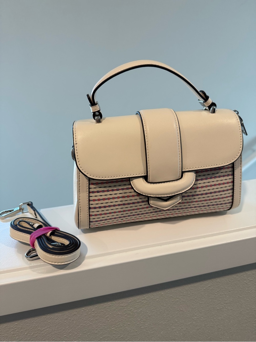 Cream Top-Handle/Crossbody Women's Satchel